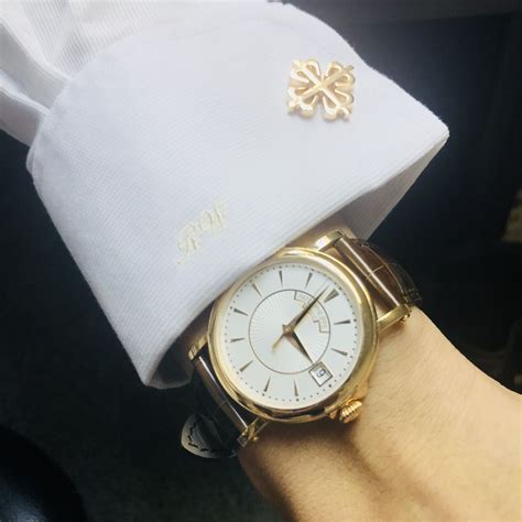 patek philippe calatrava cufflinks|Patek Philippe rings.